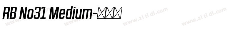 RB No31 Medium字体转换